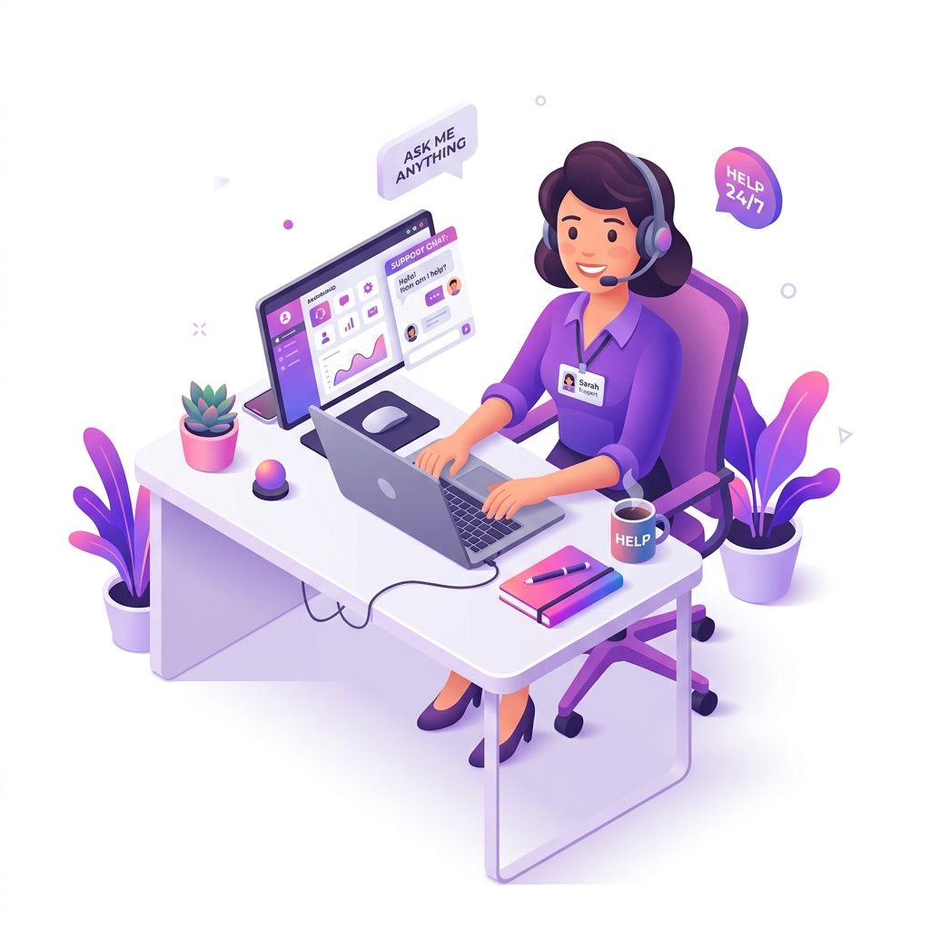 Customer Support Illustration