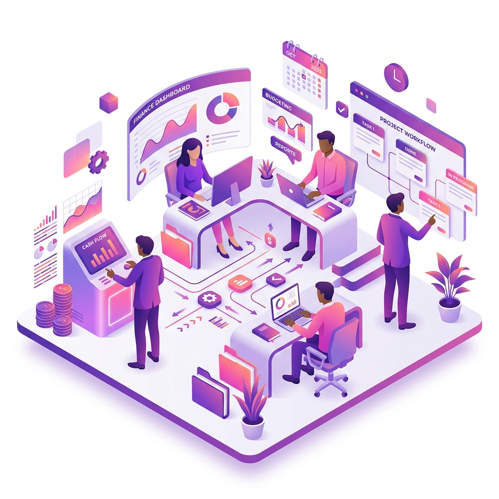 Business Workflow Illustration